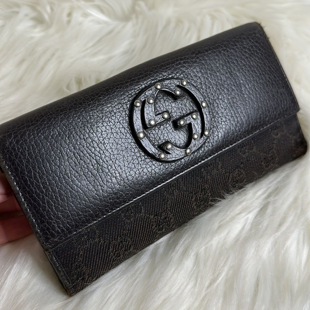 💯Authentic Gucci Soho Long Wallet🍀